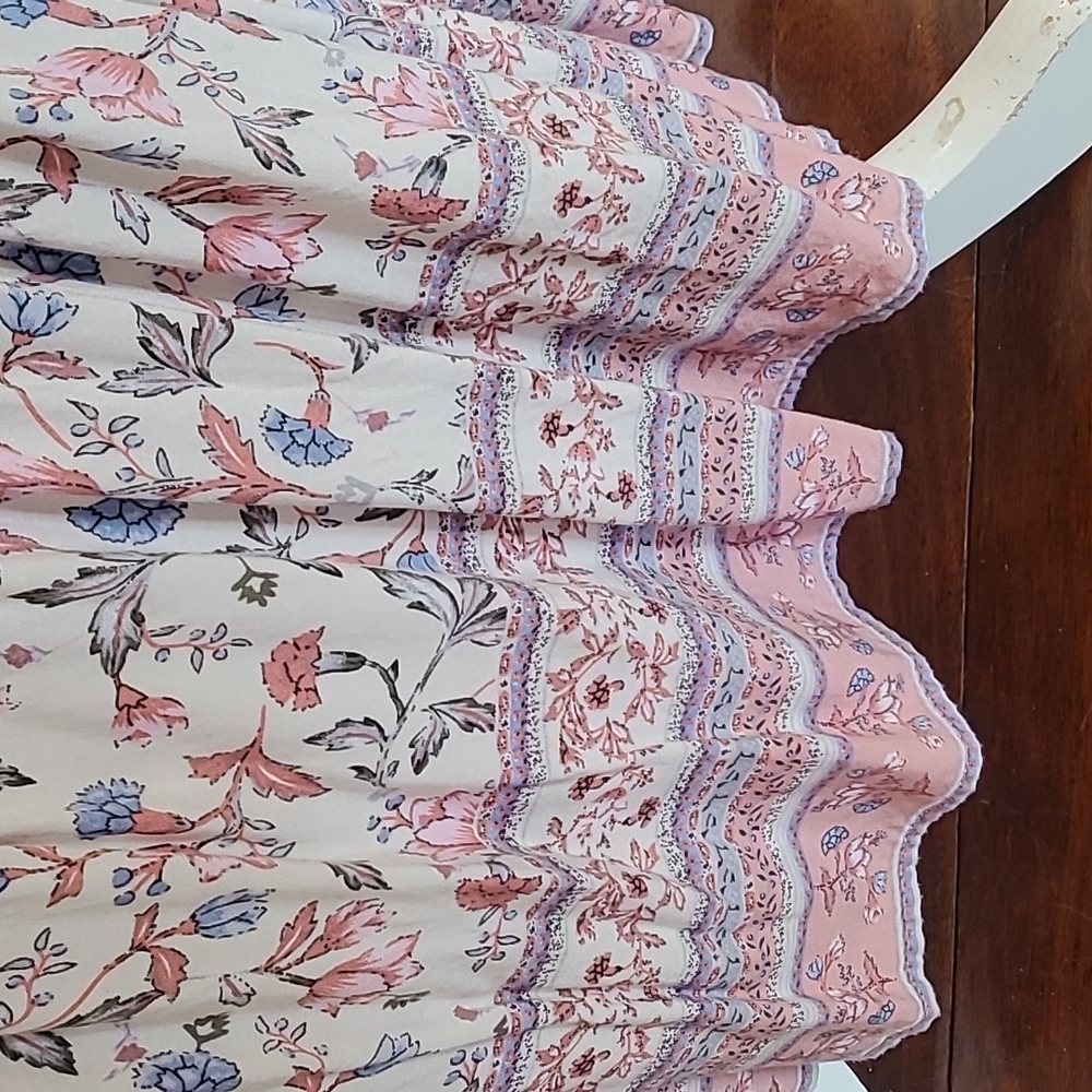 ARIA boho maxi dress Size L. Complete with pearl tie. Great condition - Picture 6 of 7